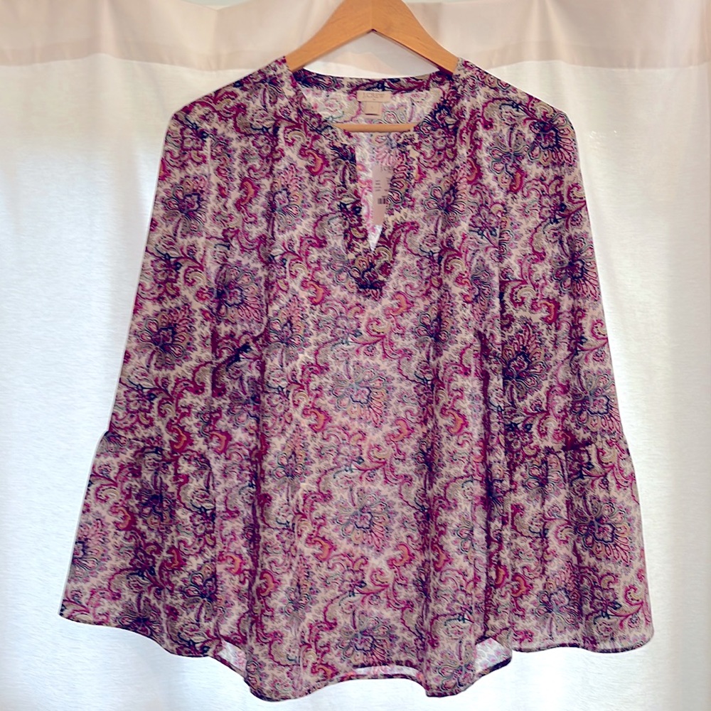pretty paisley tunic top